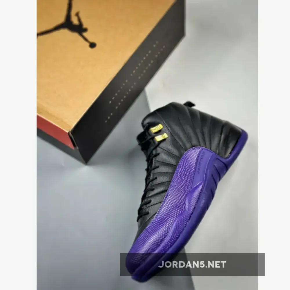 Air Jordan 12 Black/Field Purple-Metallic Gold-Taxi  CT8013-057