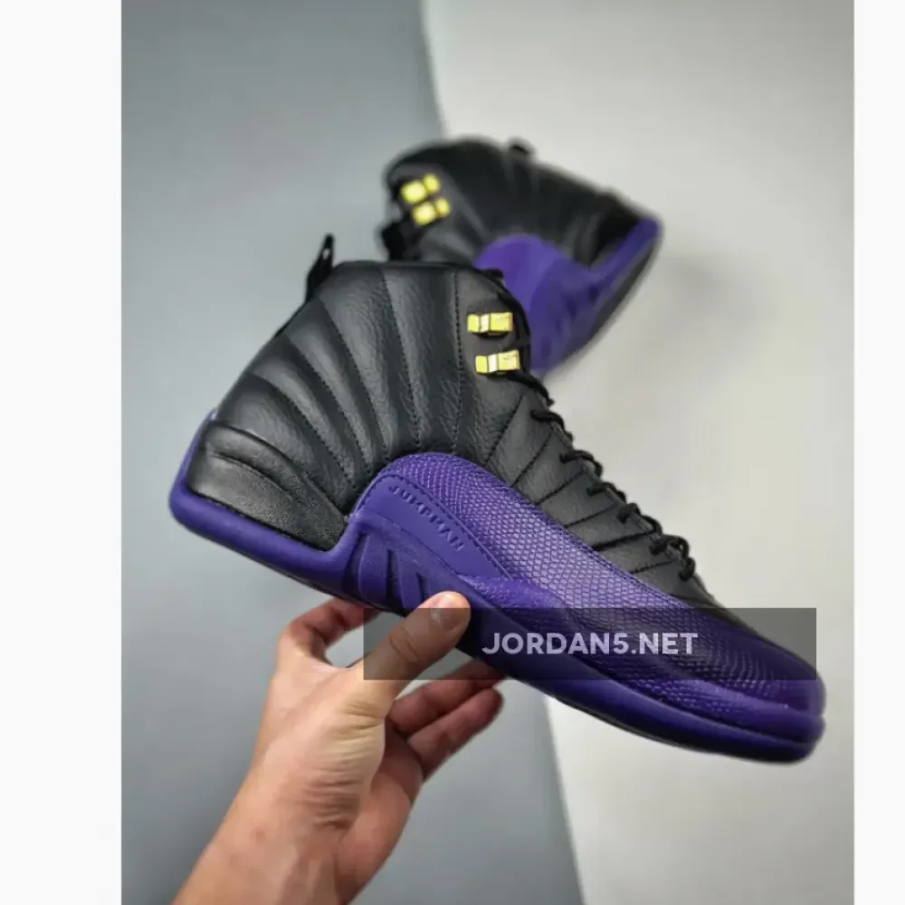 Air Jordan 12 Black/Field Purple-Metallic Gold-Taxi  CT8013-057