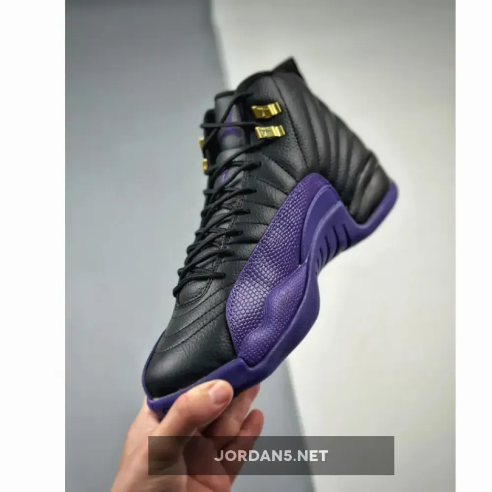 Air Jordan 12 Black/Field Purple-Metallic Gold-Taxi  CT8013-057