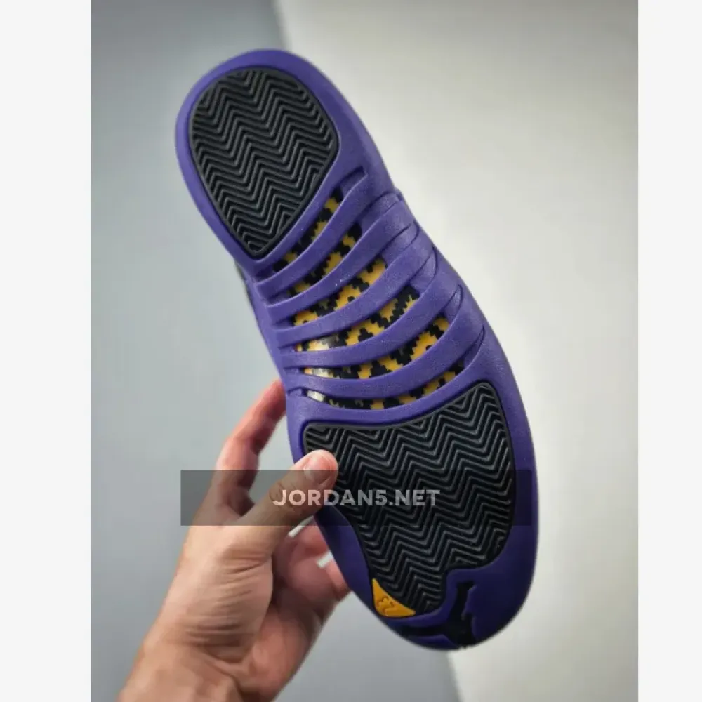 Air Jordan 12 Black/Field Purple-Metallic Gold-Taxi  CT8013-057