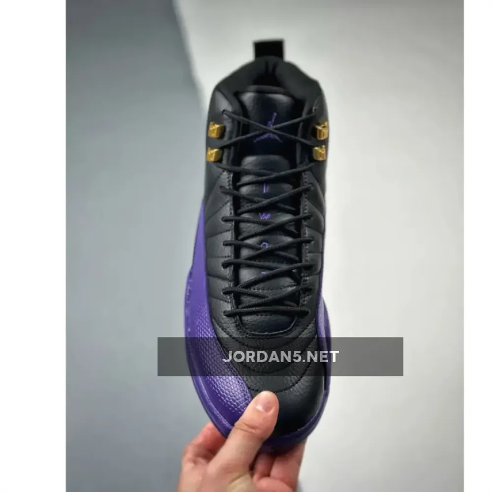 Air Jordan 12 Black/Field Purple-Metallic Gold-Taxi  CT8013-057