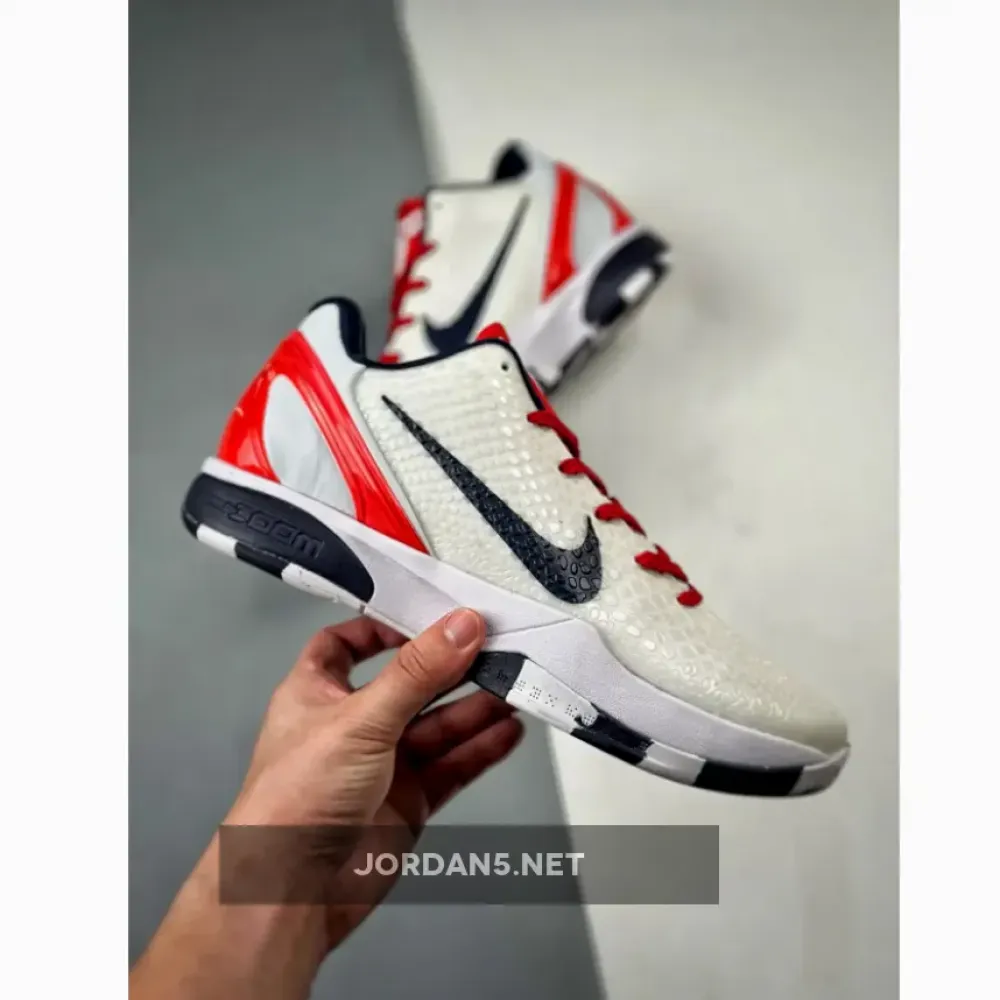 Nike Kobe 6 Protro “Team USA” Home White