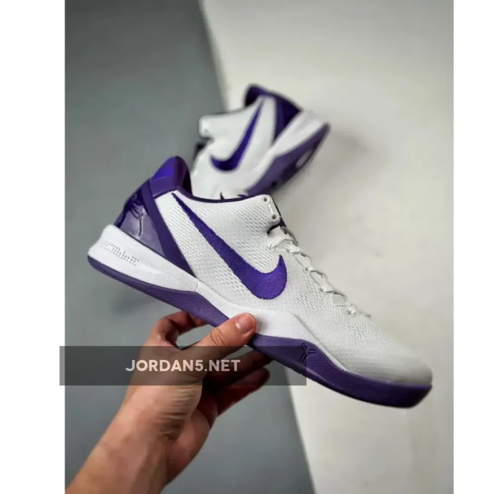 Nike Kobe 8 White/Court Purple  FQ3549-100