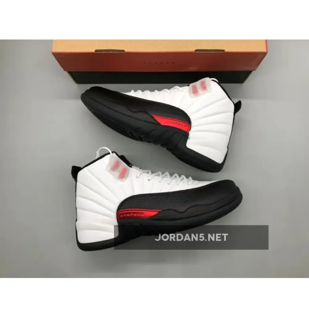 Air Jordan 12 Red Taxi White/Gym Red/Black  CT8013-162