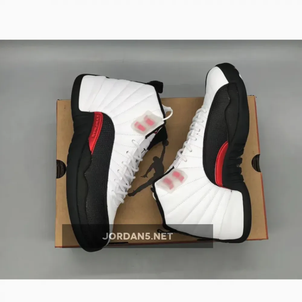 Air Jordan 12 Red Taxi White/Gym Red/Black  CT8013-162