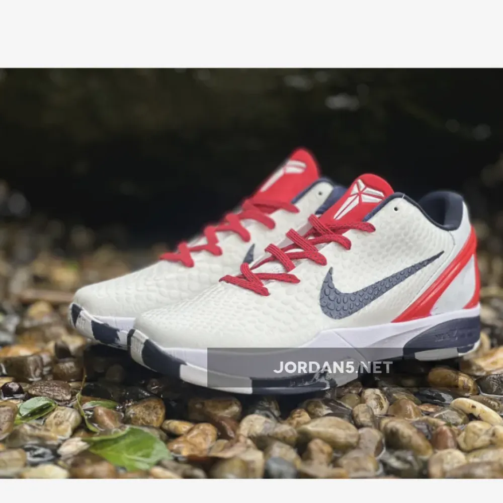 Nike Kobe 6 Protro “Team USA” PE Home White
