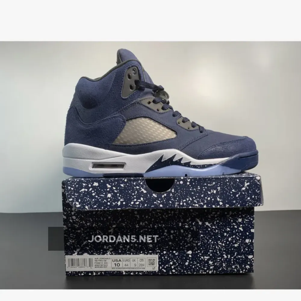 Air Jordan 5 Georgetown Midnight Navy/Black  FD6812-400