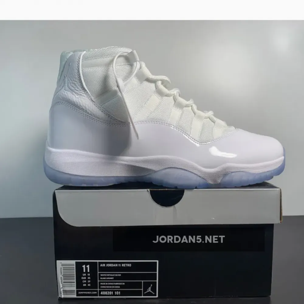 Air Jordan 11 “Silver Anniversary” White/Metallic Silver  408201-101