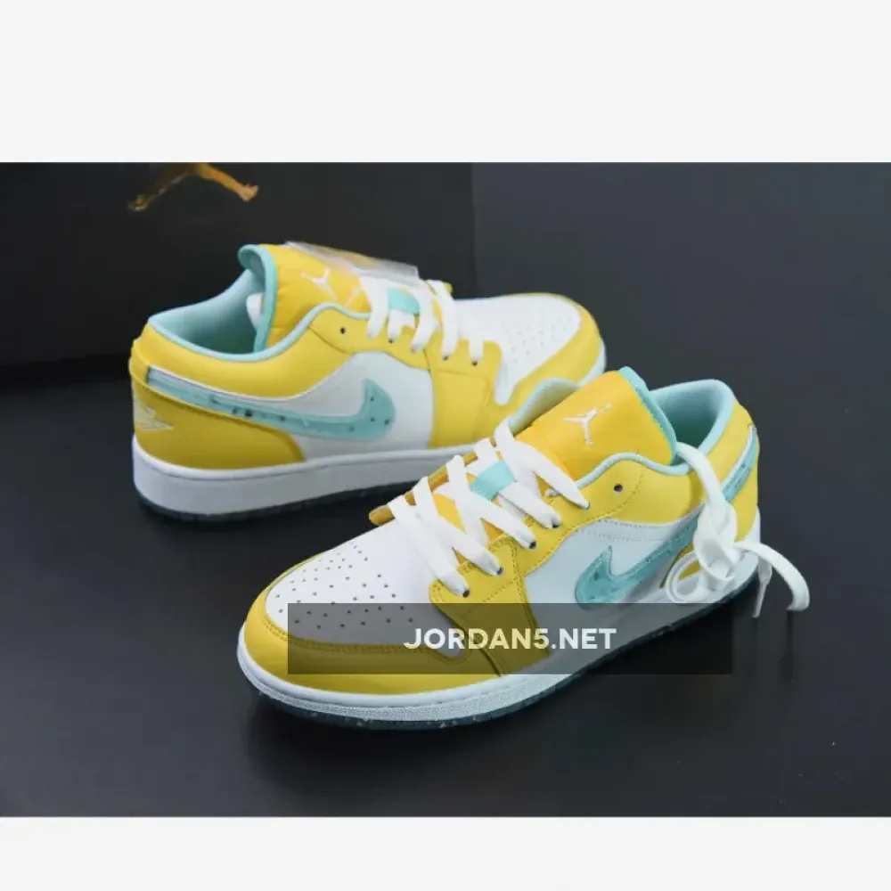 Air Jordan 1 Low Citron Pulse/Glacier Ice  DX4375-800