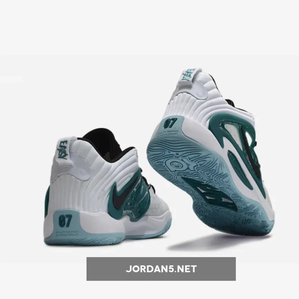 Nike KD 15 White/Black-Geode Teal  FN8009-100