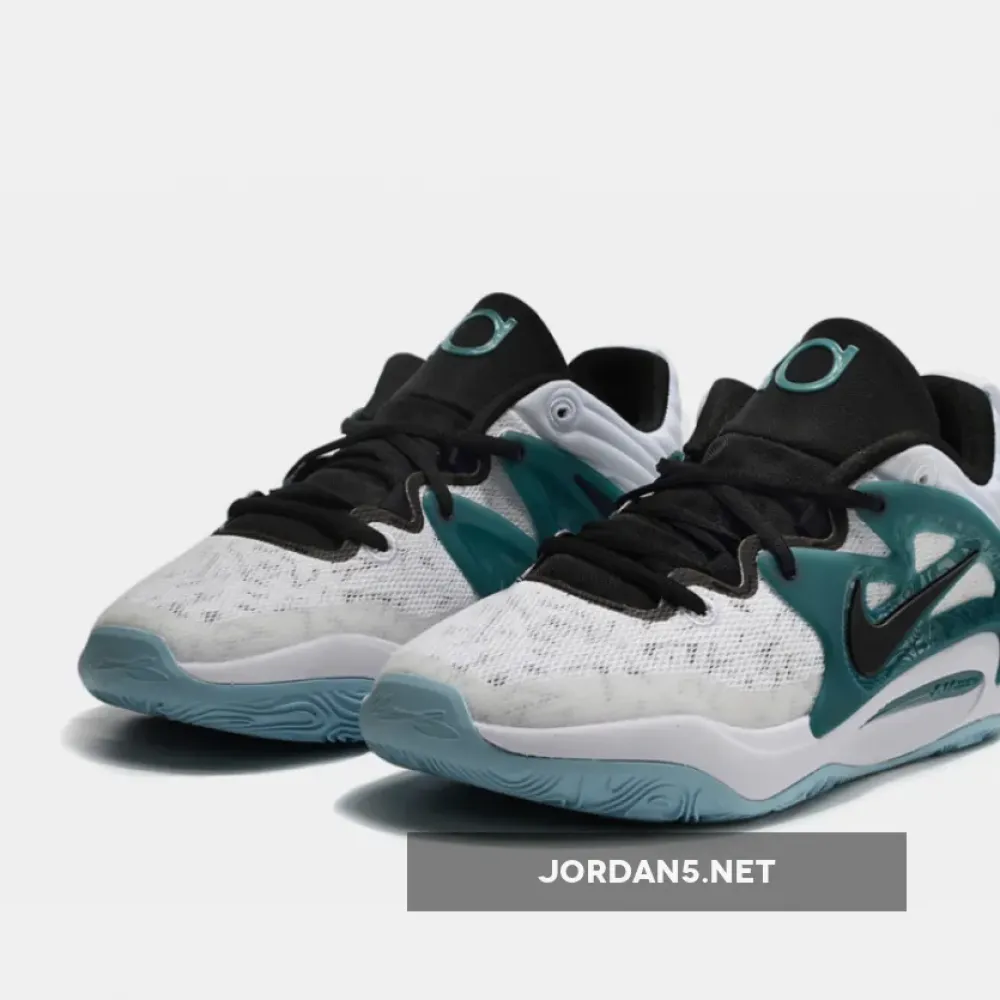 Nike KD 15 White/Black-Geode Teal  FN8009-100