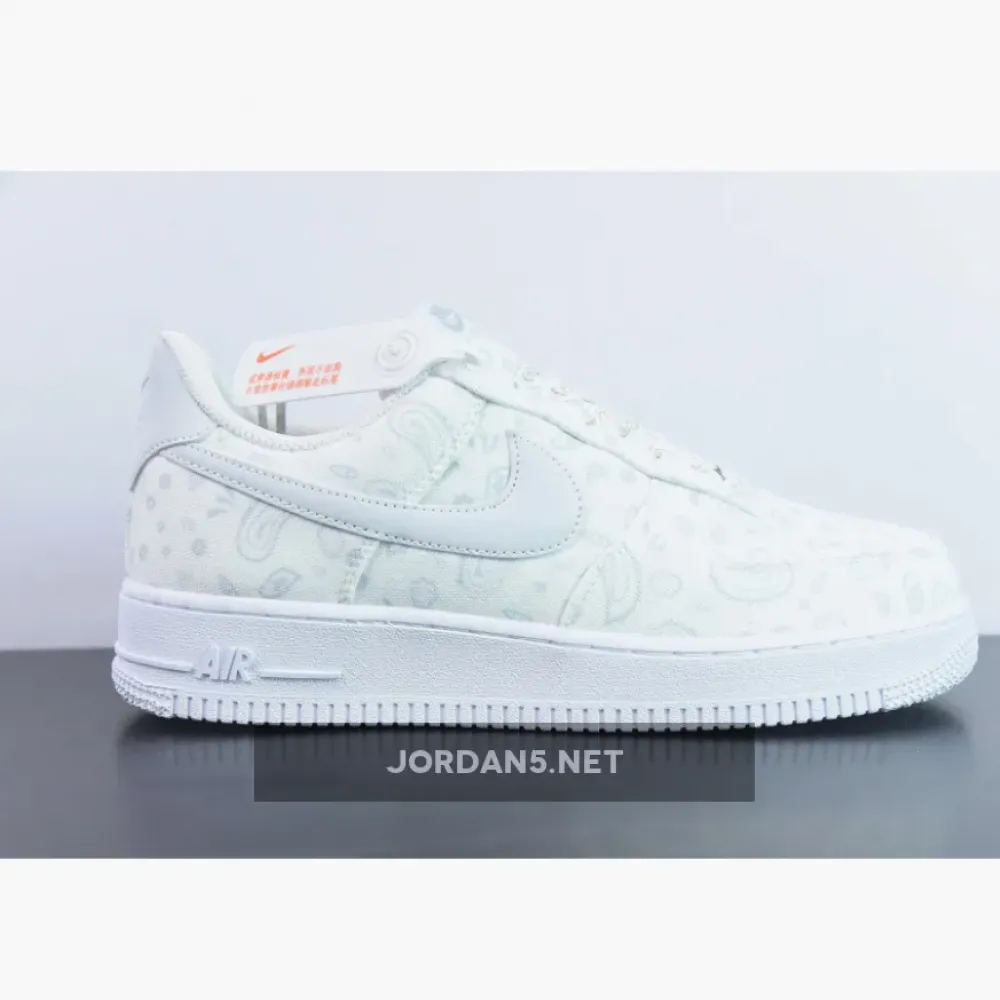 Custom Nike Air Force 1 Low White Paisley