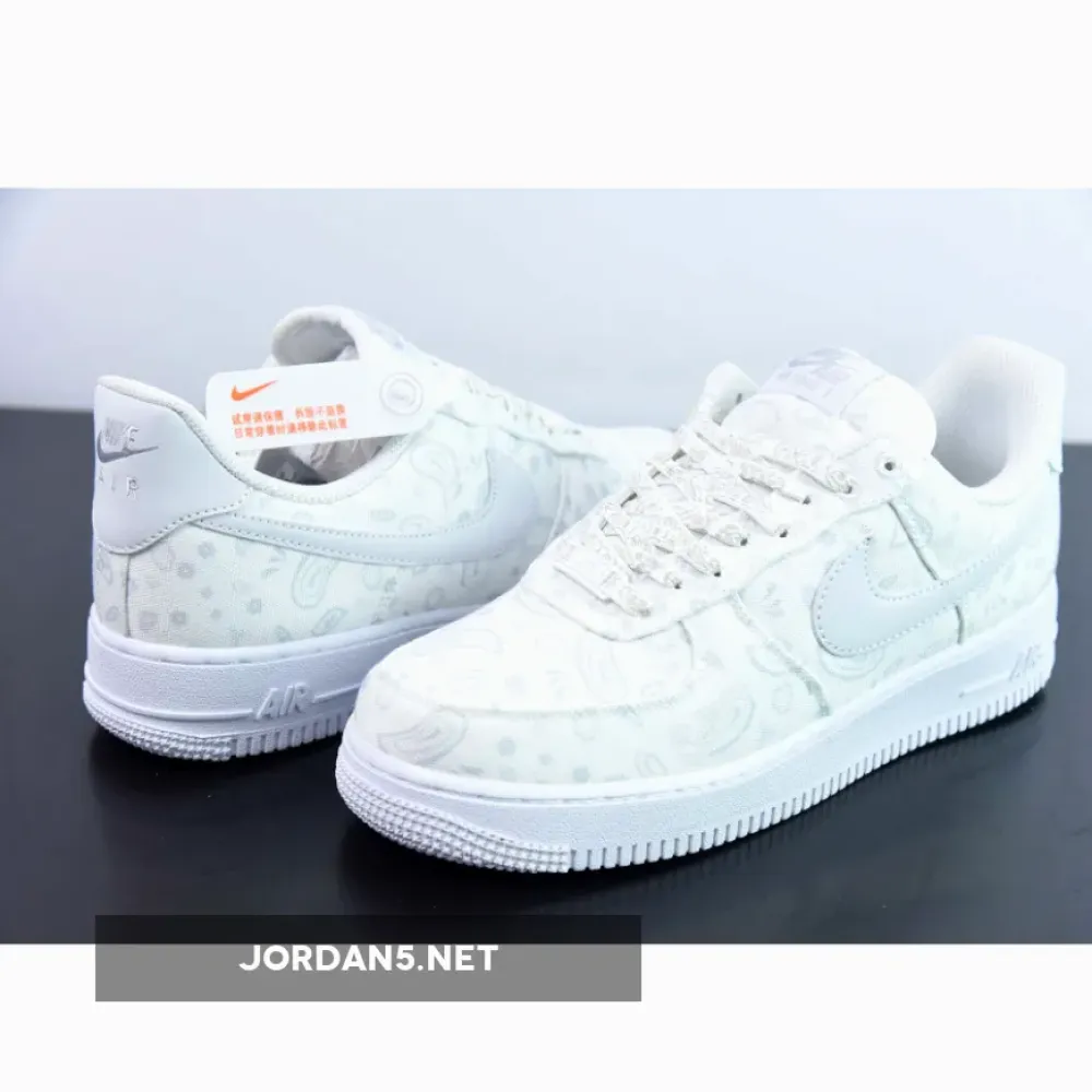 Custom Nike Air Force 1 Low White Paisley