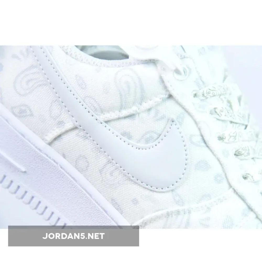 Custom Nike Air Force 1 Low White Paisley
