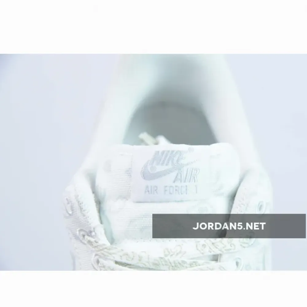 Custom Nike Air Force 1 Low White Paisley