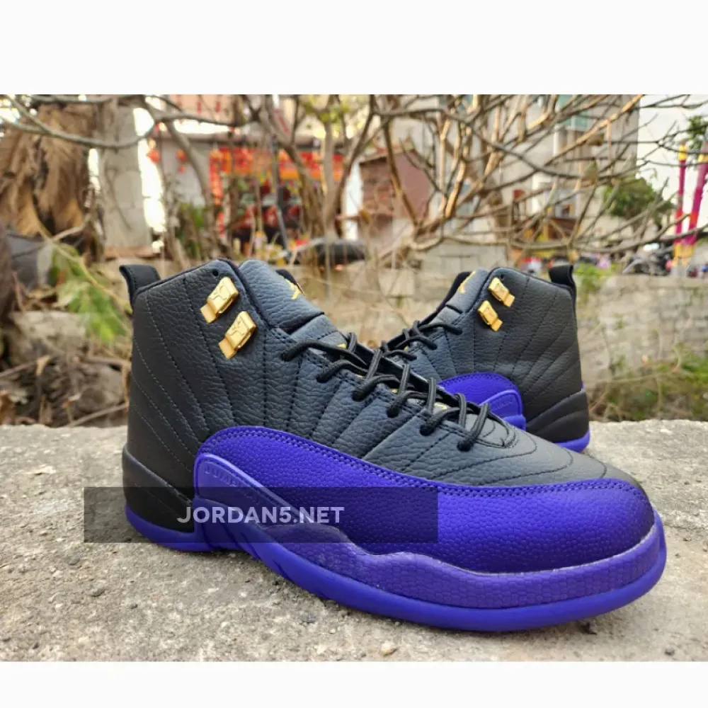 Air Jordan 12 Black/Taxi/Field Purple  CT8013-057