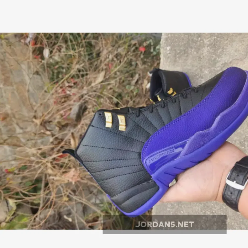 Air Jordan 12 Black/Taxi/Field Purple  CT8013-057