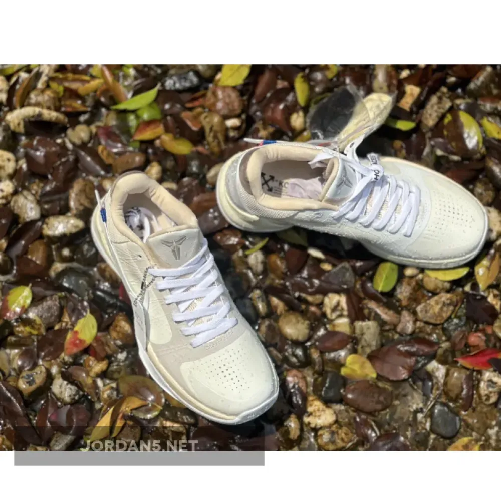 Undefeated x Custom Nike Kobe 5 Protro Rice White