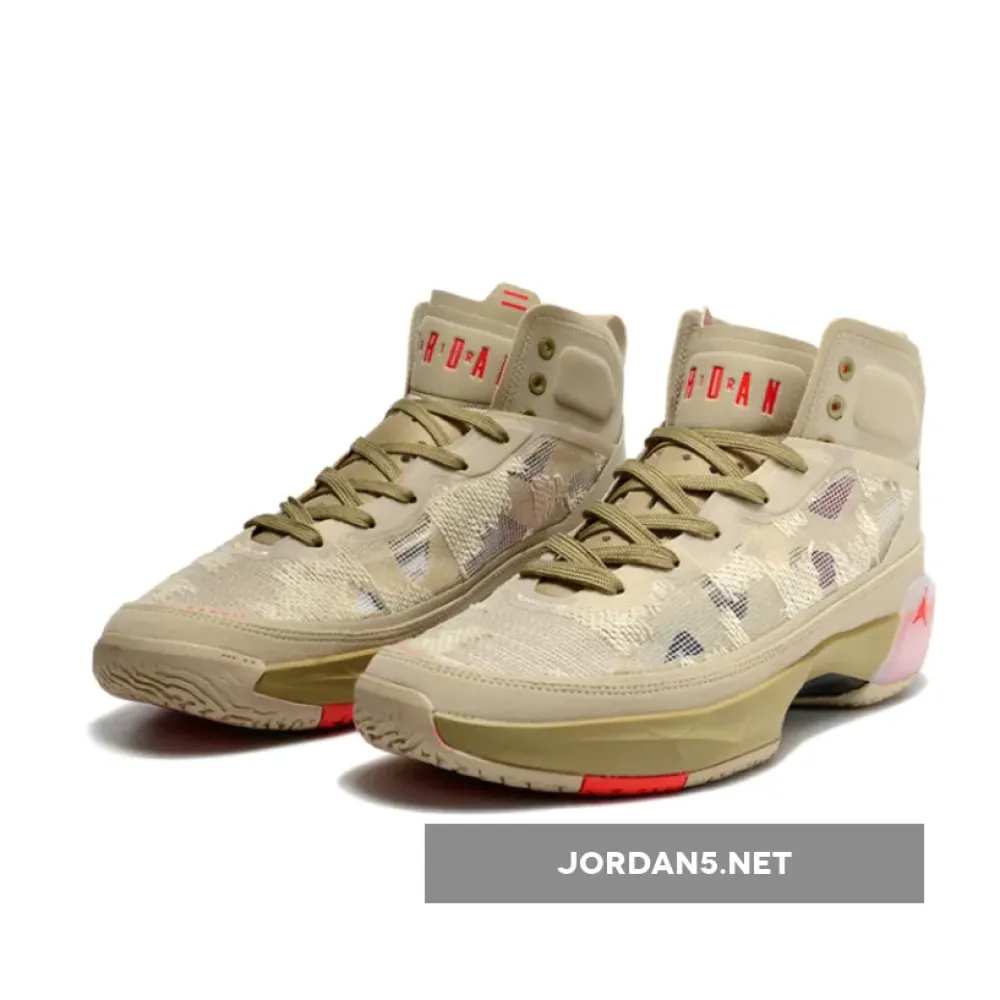 Air Jordan 37 PRM Rattan/Limestone/Black/Siren Red  FD6721-200