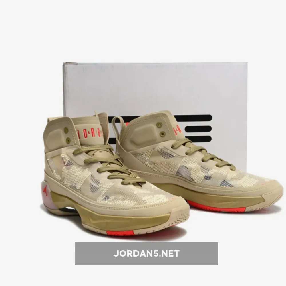 Air Jordan 37 PRM Rattan/Limestone/Black/Siren Red  FD6721-200