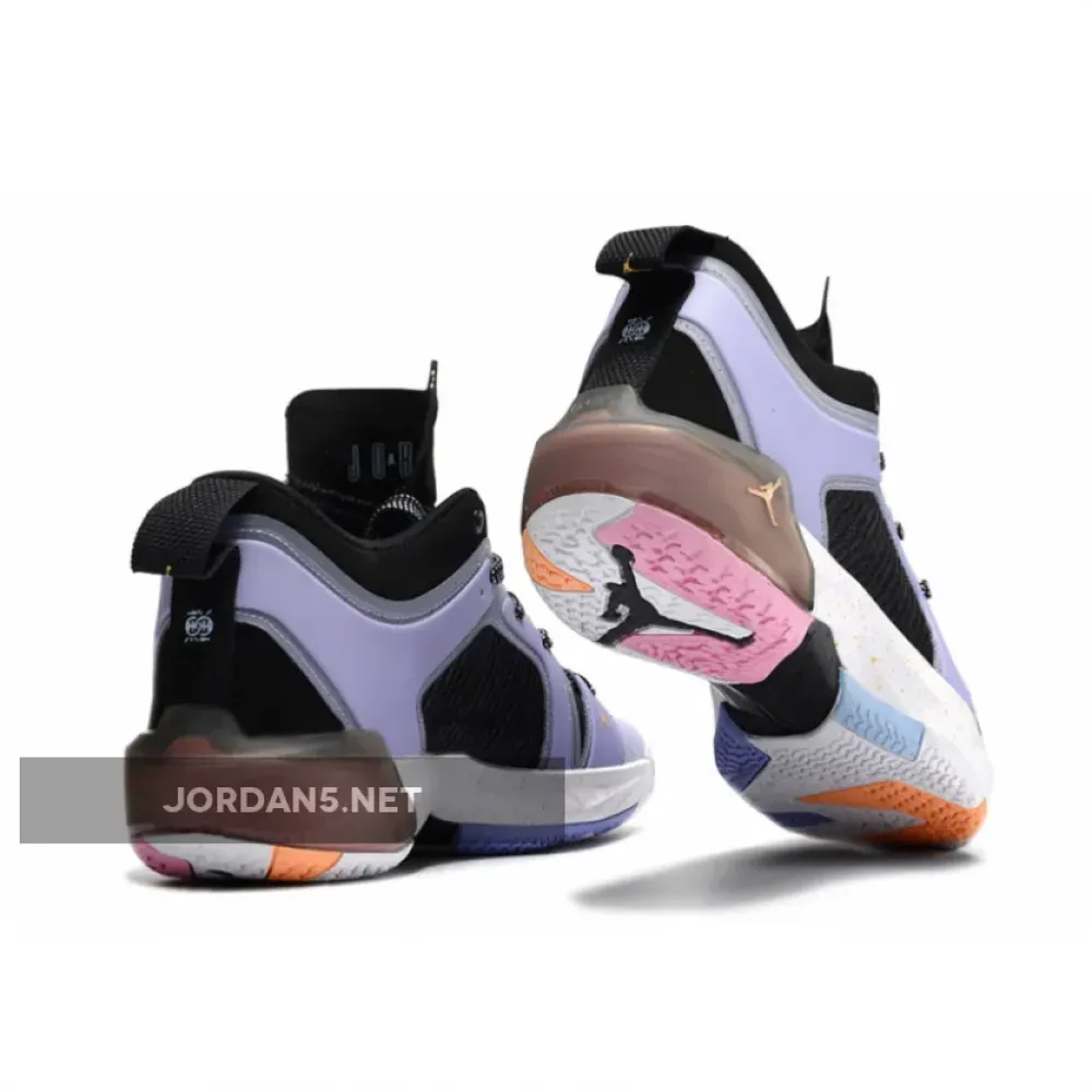 Air Jordan 37 Low “Dongdan” Black/Orange Chalk-Lilac Ice FD8701-001