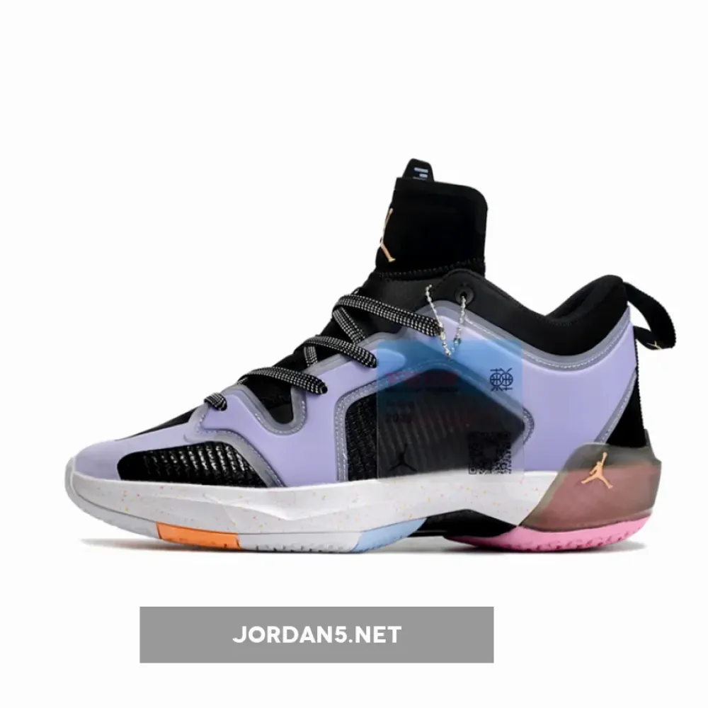 Air Jordan 37 Low “Dongdan” Black/Orange Chalk-Lilac Ice FD8701-001