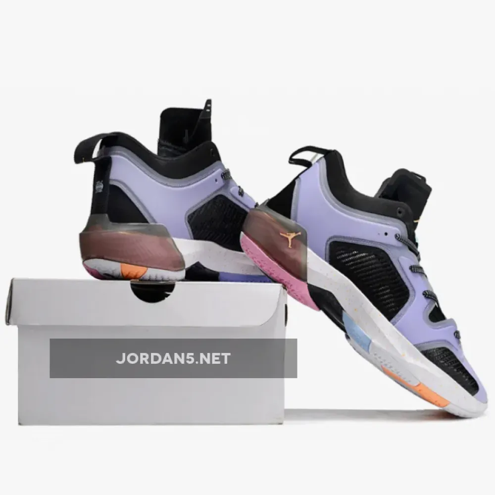 Air Jordan 37 Low “Dongdan” Black/Orange Chalk-Lilac Ice FD8701-001