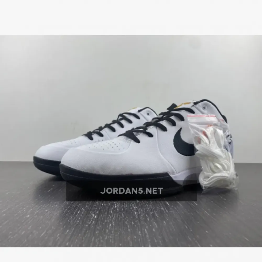 Nike Kobe 4 Protro “Gigi” White/Black-Metallic Gold-Bright Emerald  FJ9363-100