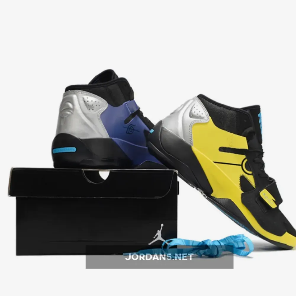 Jordan Zion 2 “Naruto vs. Sasuke” Black/Laser Blue-Yellow Strike  FB1628-087