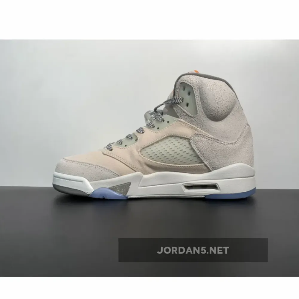 Air Jordan 5 Retro SE “Craft” Light Orewood Brown/Safety Orange  FD9222-180