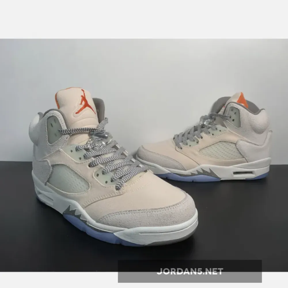 Air Jordan 5 Retro SE “Craft” Light Orewood Brown/Safety Orange  FD9222-180