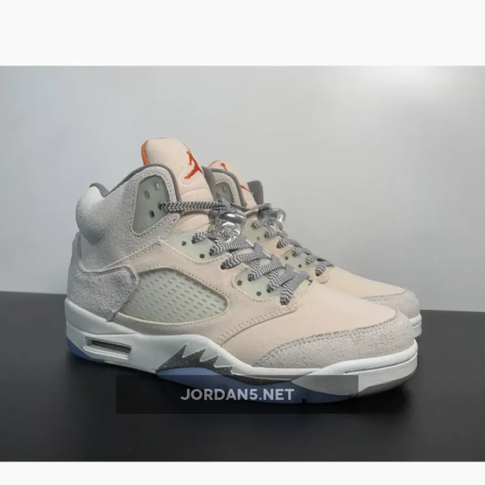 Air Jordan 5 Retro SE “Craft” Light Orewood Brown/Safety Orange  FD9222-180