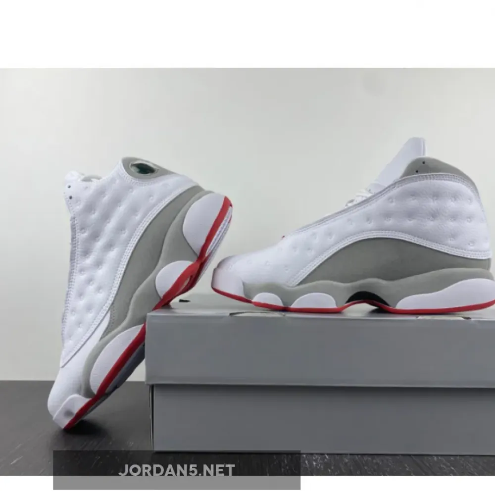 Air Jordan 13 White/True Red-Wolf Grey  414571-160