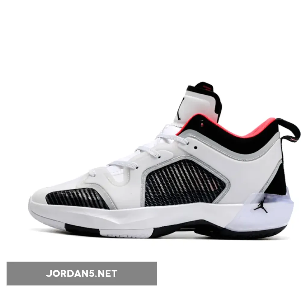 Air Jordan 37 Low White/Black-Siren Red DQ4122-100