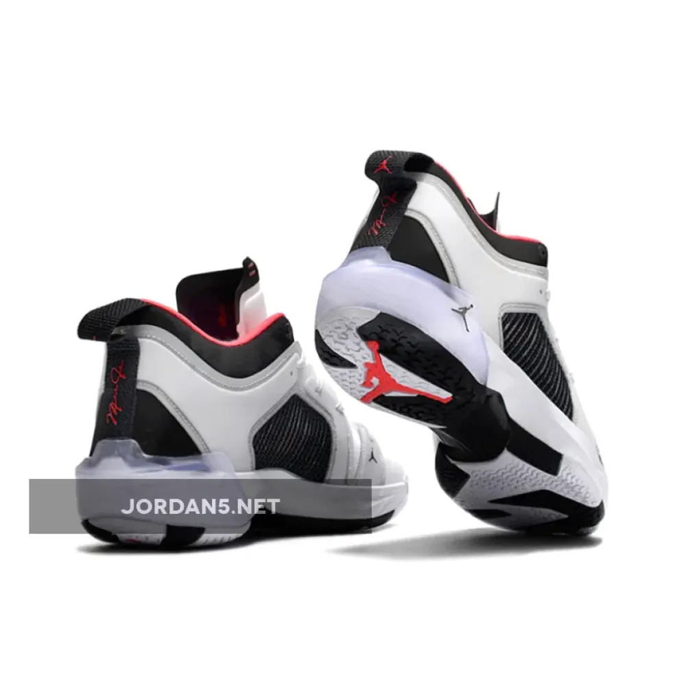 Air Jordan 37 Low White/Black-Siren Red DQ4122-100