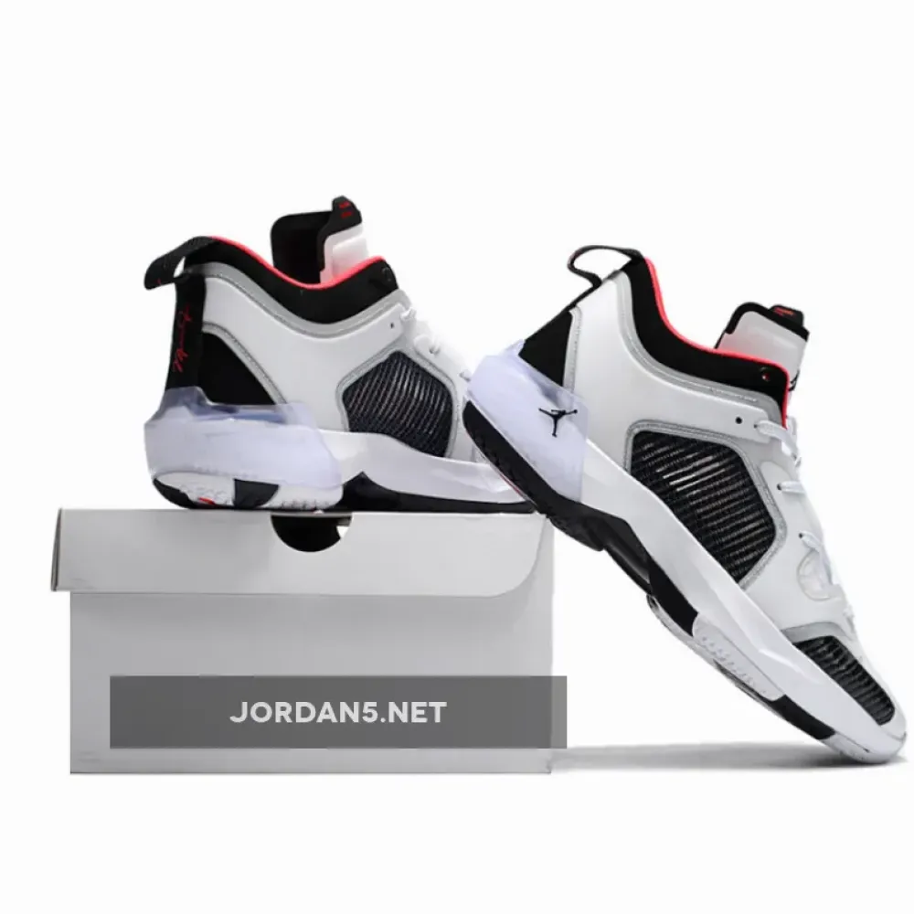 Air Jordan 37 Low White/Black-Siren Red DQ4122-100
