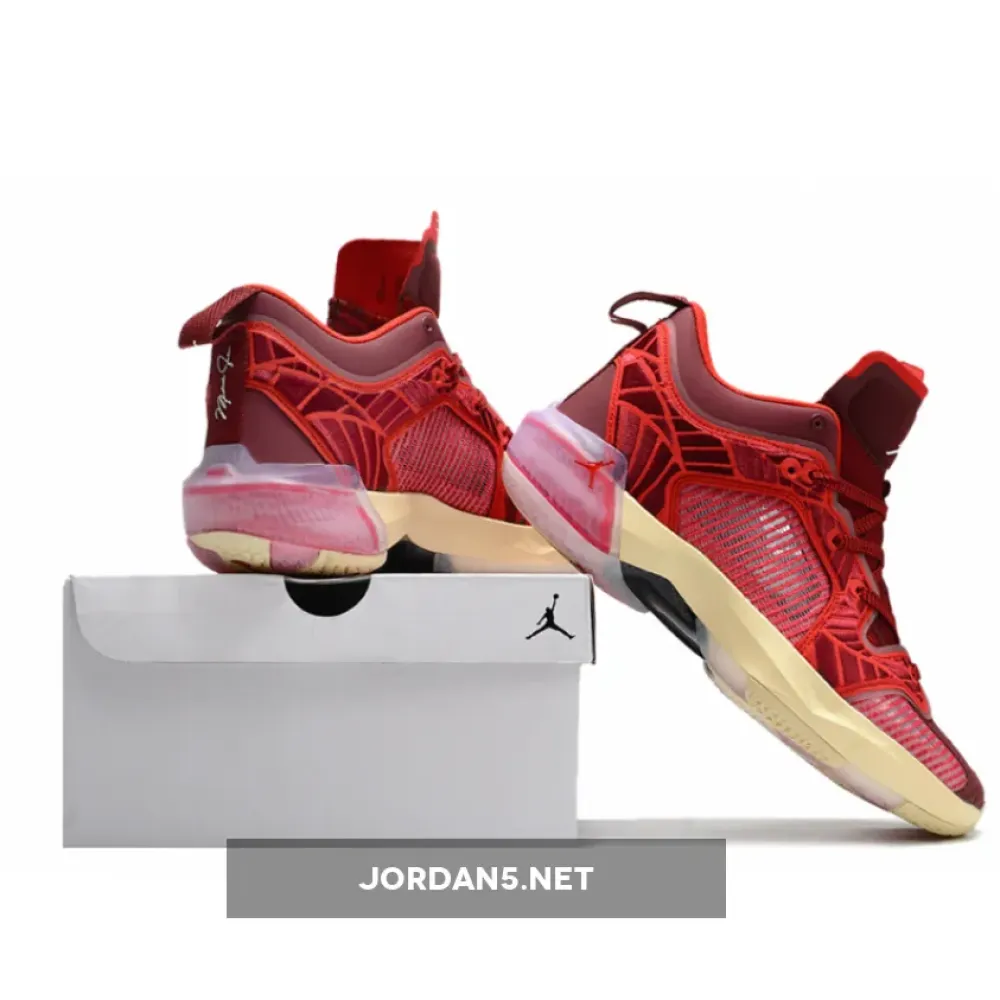 Air Jordan 37 Low Team Red/Sail-University Red-Muslin  DV9989-601