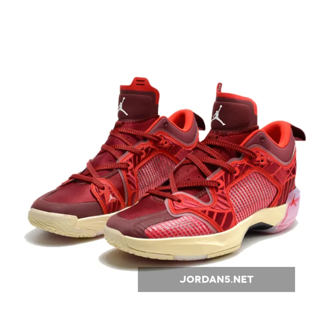 Air Jordan 37 Low Team Red/Sail-University Red-Muslin  DV9989-601