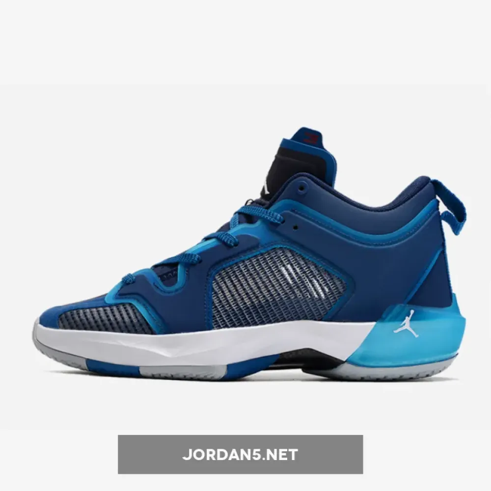 Air Jordan 37 Low ‘Fraternity’ Military Blue/White-Navy  DV9908-401