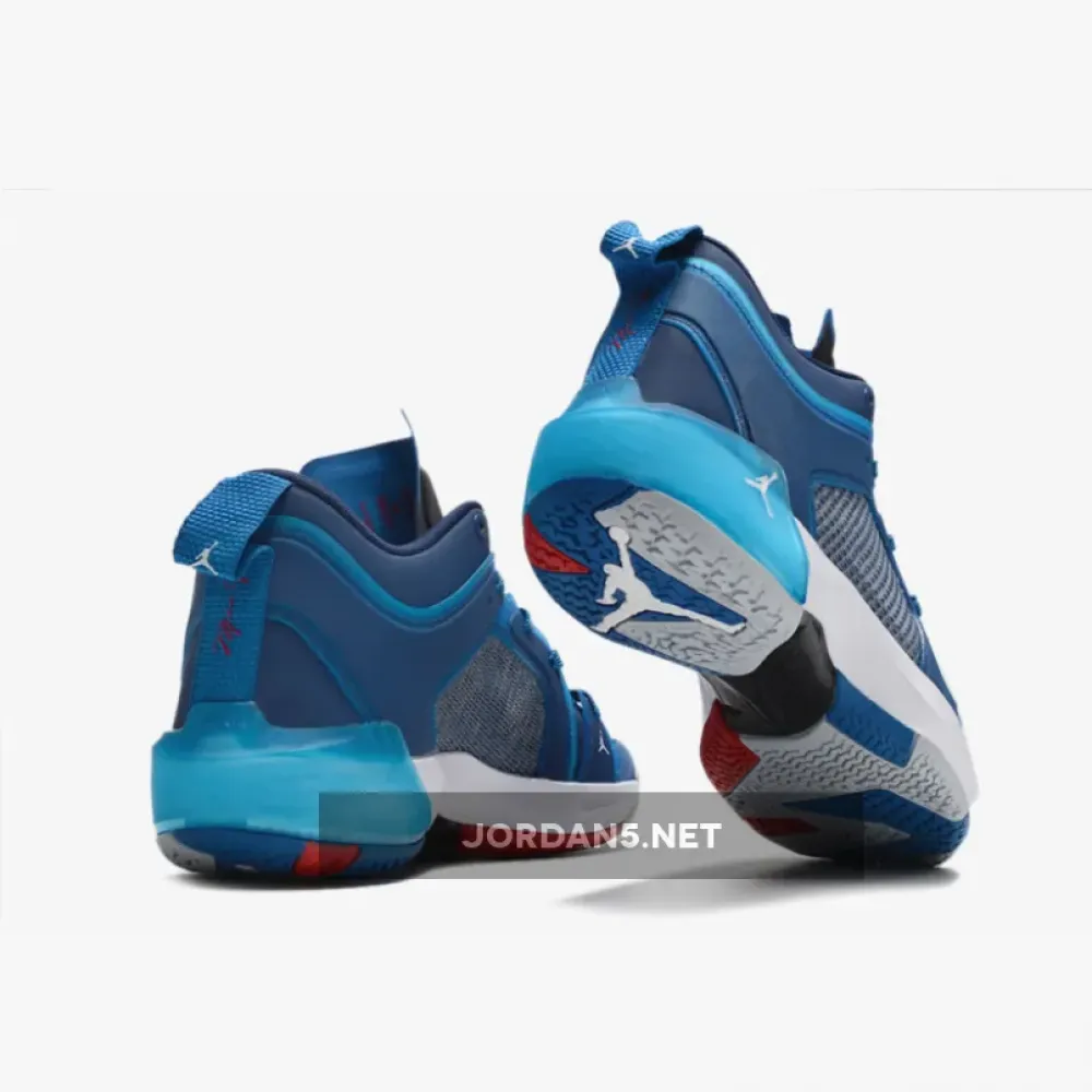 Air Jordan 37 Low ‘Fraternity’ Military Blue/White-Navy  DV9908-401