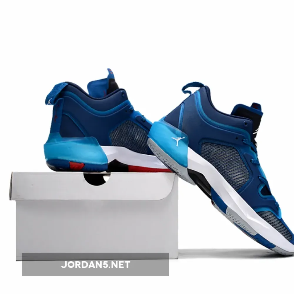 Air Jordan 37 Low ‘Fraternity’ Military Blue/White-Navy  DV9908-401