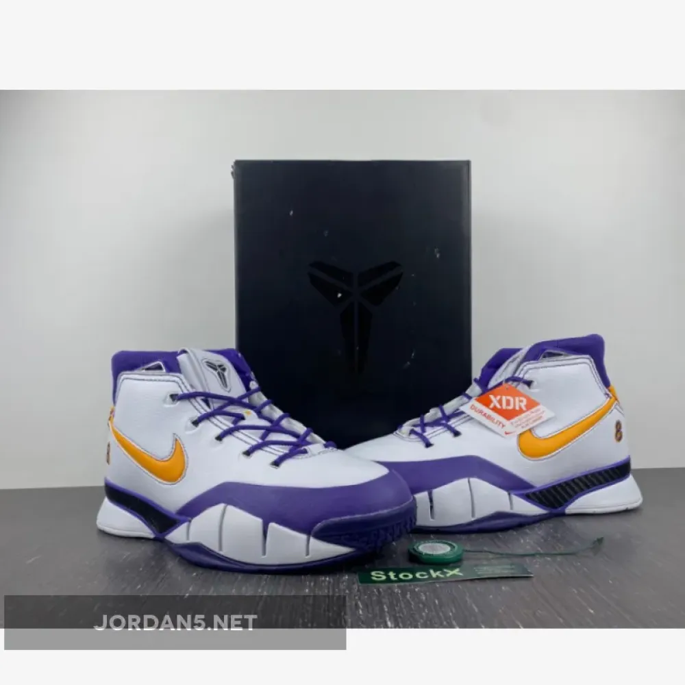Nike Kobe 1 Protro ‘Close Out’ White/Del Sol-Varsity Purple  AQ2728-101