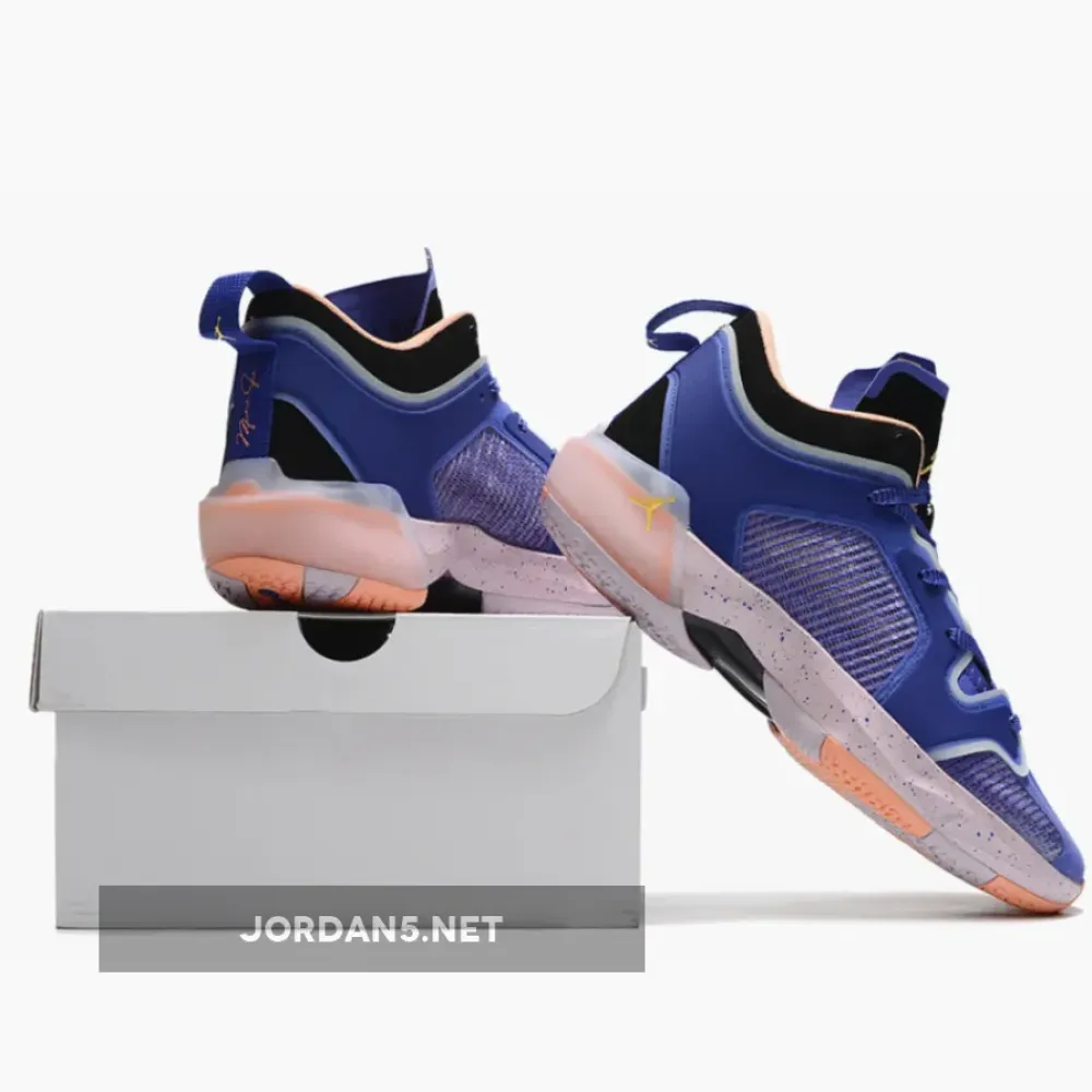 Air Jordan 37 Low Lapis/Saturn Gold-Black-Crimson Bliss-Iced Lilac DQ4122-400