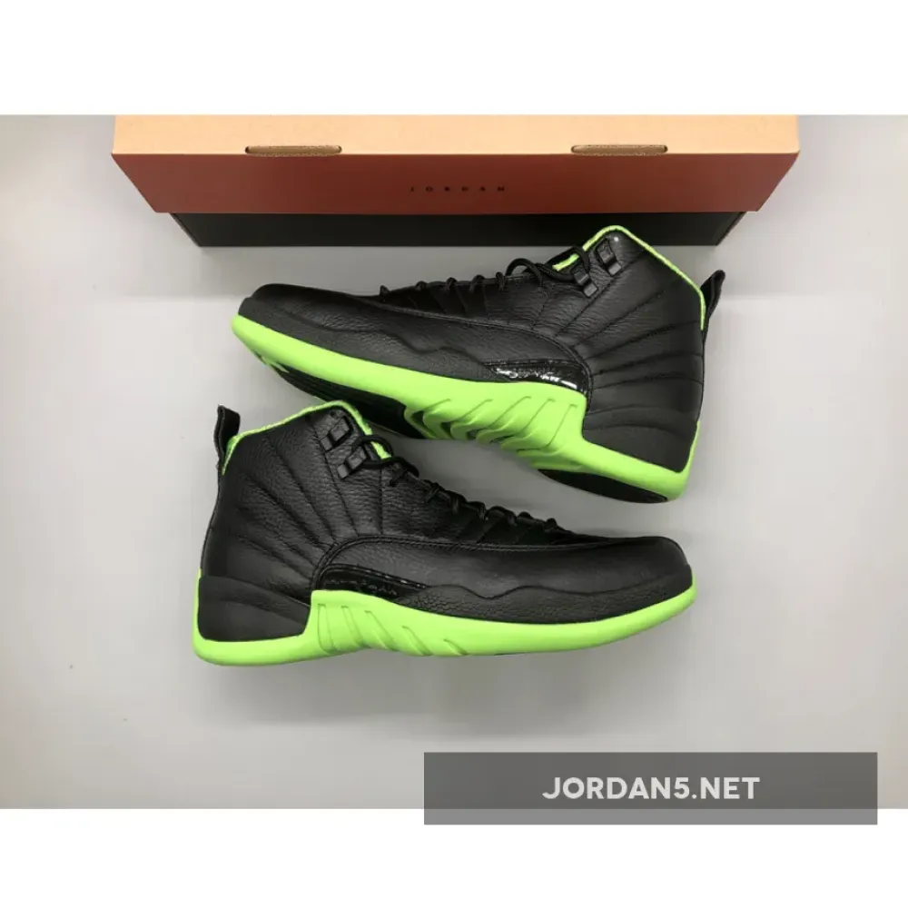 Air Jordan 12 “28 Days of Flight” Black/Neon Green
