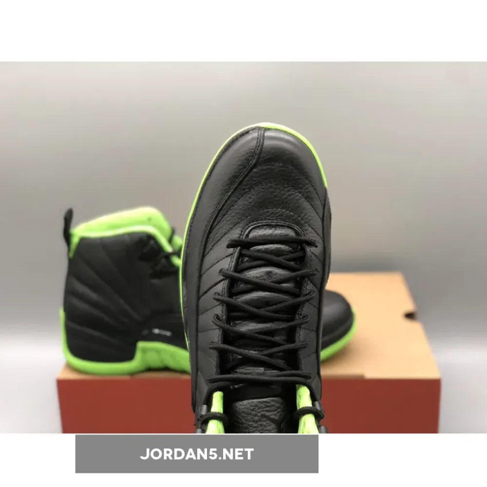 Air Jordan 12 “28 Days of Flight” Black/Neon Green