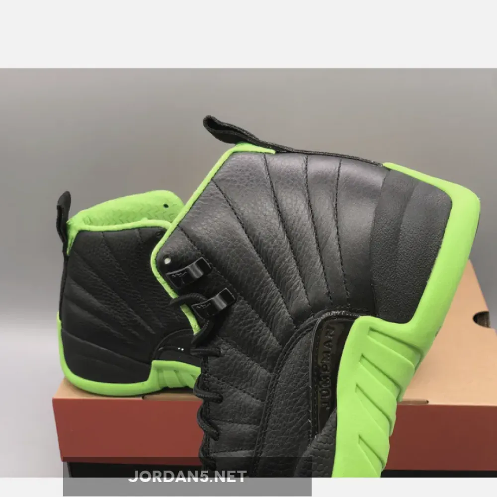 Air Jordan 12 “28 Days of Flight” Black/Neon Green