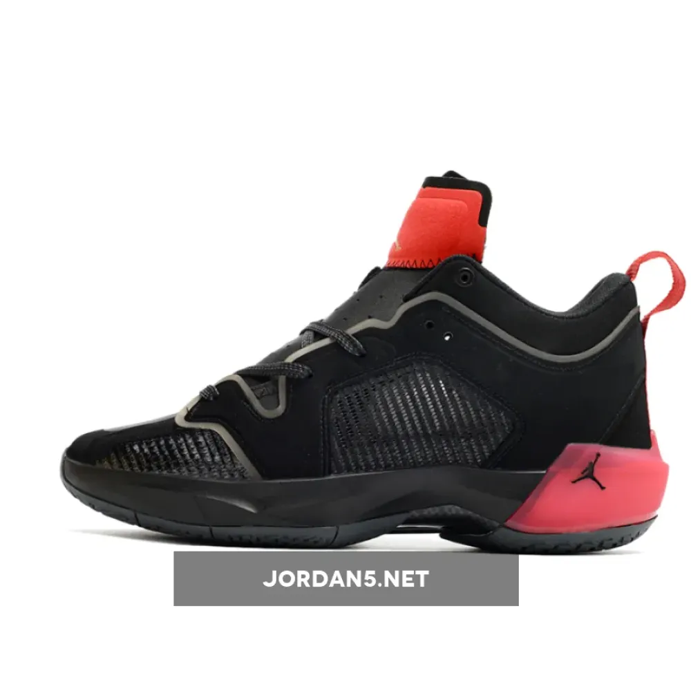 Air Jordan 37 Low “Bred” Black/Metallic Gold-Red  DQ4122-007