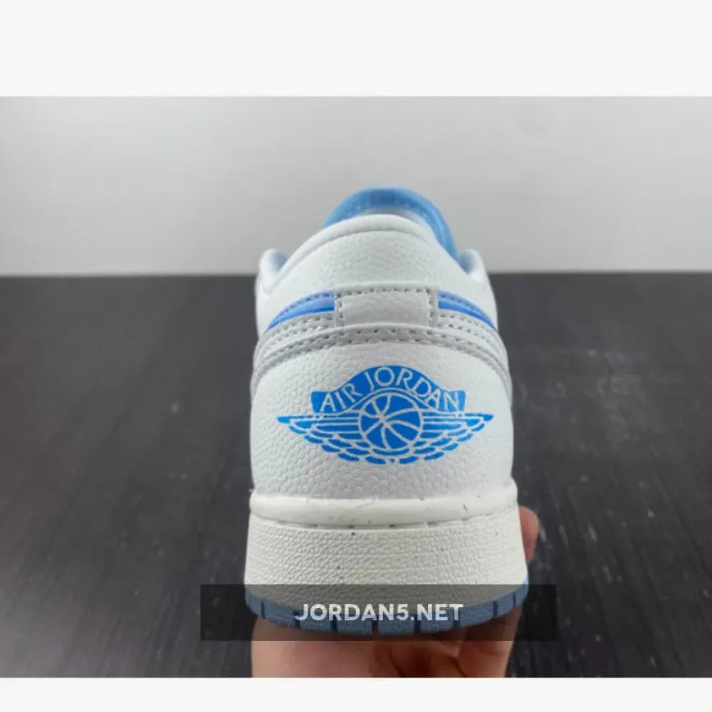 Air Jordan 1 Low Sail/Dark Powder Blue-Ice Blue  DV1299-104