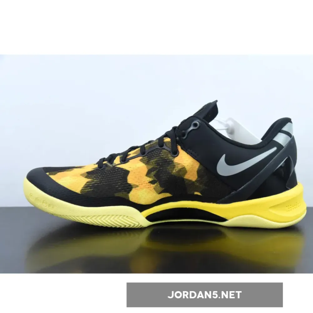 Nike Kobe 8 System Black/Strata Gray-Vivid Sulphur-Electric Yellow
