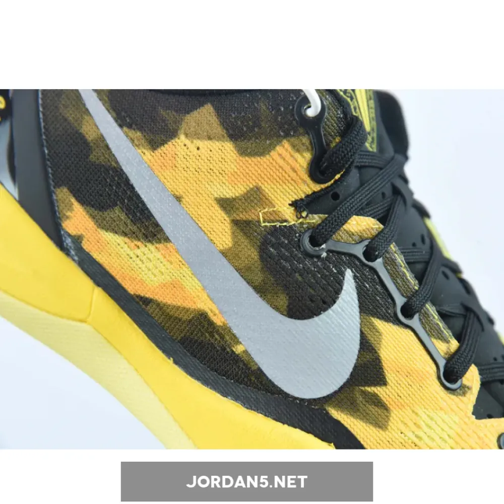 Nike Kobe 8 System Black/Strata Gray-Vivid Sulphur-Electric Yellow